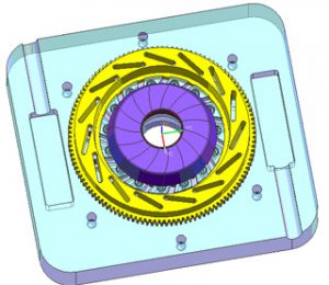 15sliders 6 300x260 - 15 sliders moving with gear help mold making